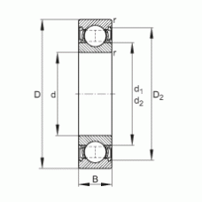 Подшипники S6205-2RSR-HLC Подшипники S6205-2RSR-HLC